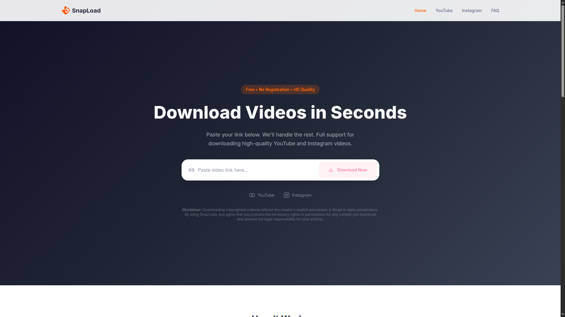 SnapLoad - Premium Downloader